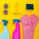 Various cleaning supplies