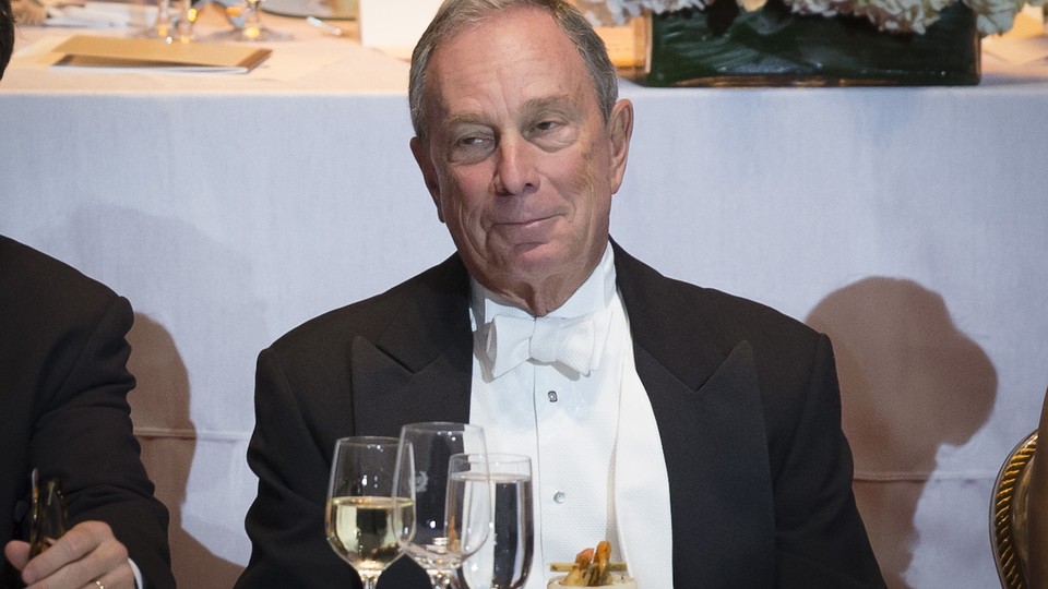 Michael Bloomberg at a charity gala in New York