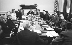 1967 년 커너위원회 회의.