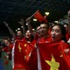Fans cheer on Chinese athletes at the 2016 Olympics.