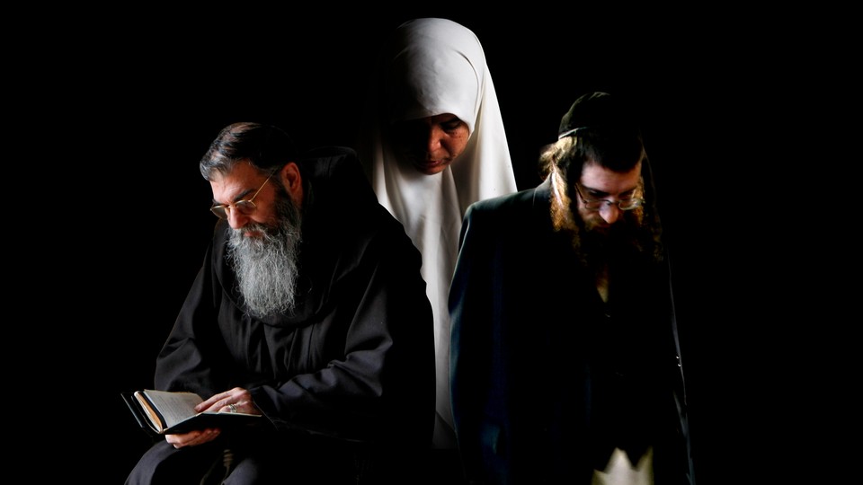 A Christian monk, a Muslim woman, and an Orthodox Jewish man
