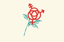 gender symbols interlaced to form a flower