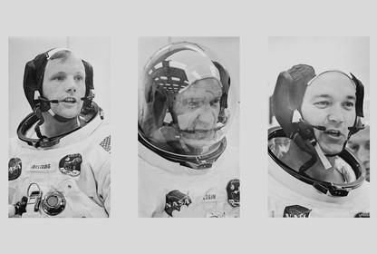 The Apollo 11 crew, from left: Neil Armstrong, Buzz Aldrin, and Michael Collins
