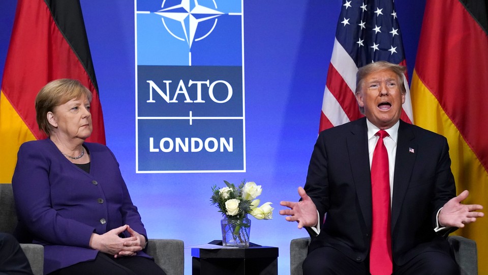 Donald Trump at a 2019 NATO summit in London