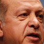 A full-faced portrait of Turkish President Recep Tayyip Erdogan