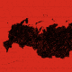 An image of America fading into an image of Russia