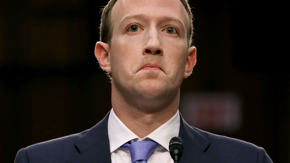 Mark Zuckerberg makes a pained face.