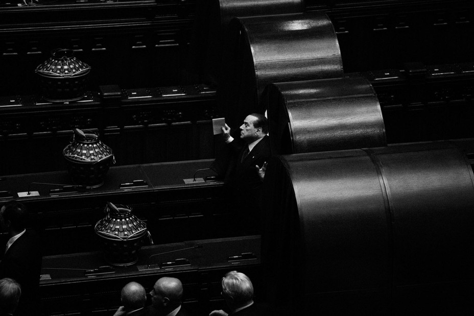 Berlusconi in parlement