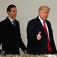 President Trump and White House Senior Advisor Jared Kushner depart the White House in Washington.