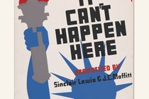 a poster for a play, featuring a silhouette of the Statue of Liberty