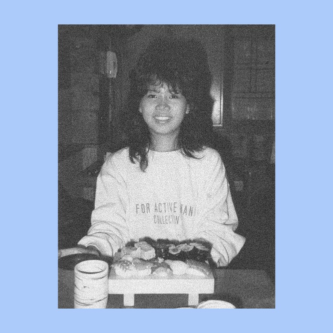 The author's mother, Tomo, when she was younger and healthy 