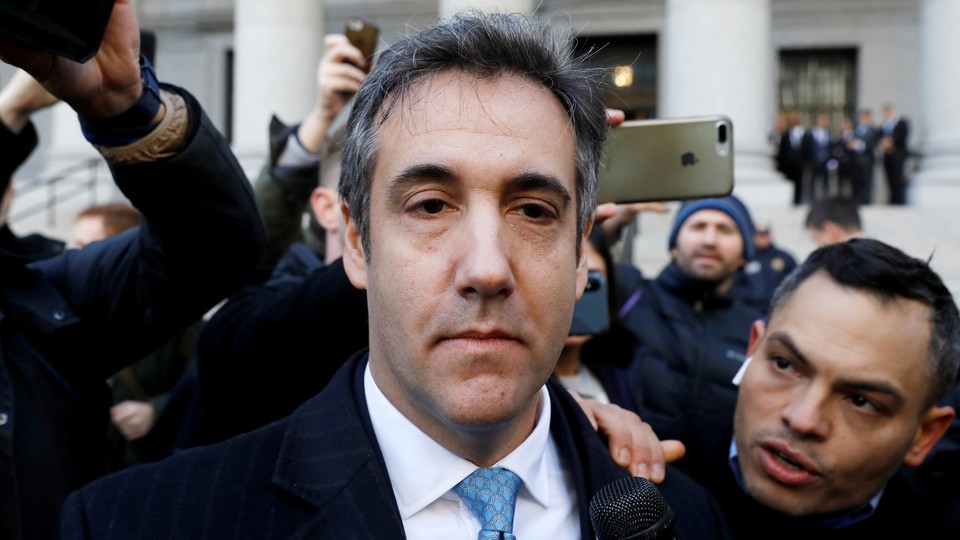 Michael Cohen exits federal court after entering a guilty plea on November 29, 2018.