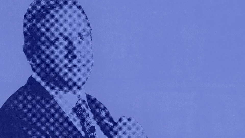 Blue-tinted photograph of Max Miller