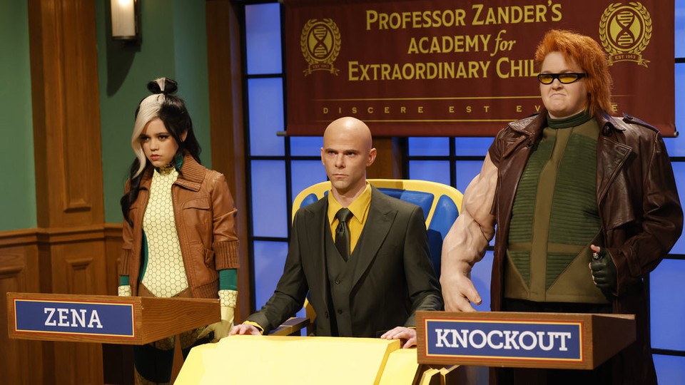 'SNL' stars Jenna Ortega as a mutant at an X-Men-inspired academy