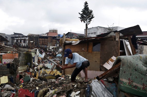 In the Philippine Ruins, Improvised Christmas Trees - The Atlantic