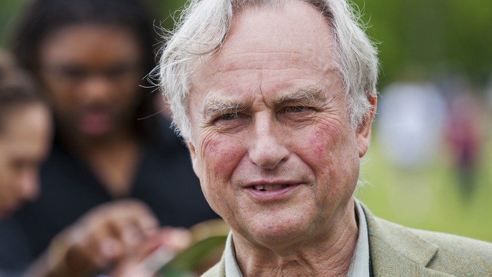 Richard Dawkins speaks to supporters during the "Rock Beyond Belief" festival in North Carolina in 2012.