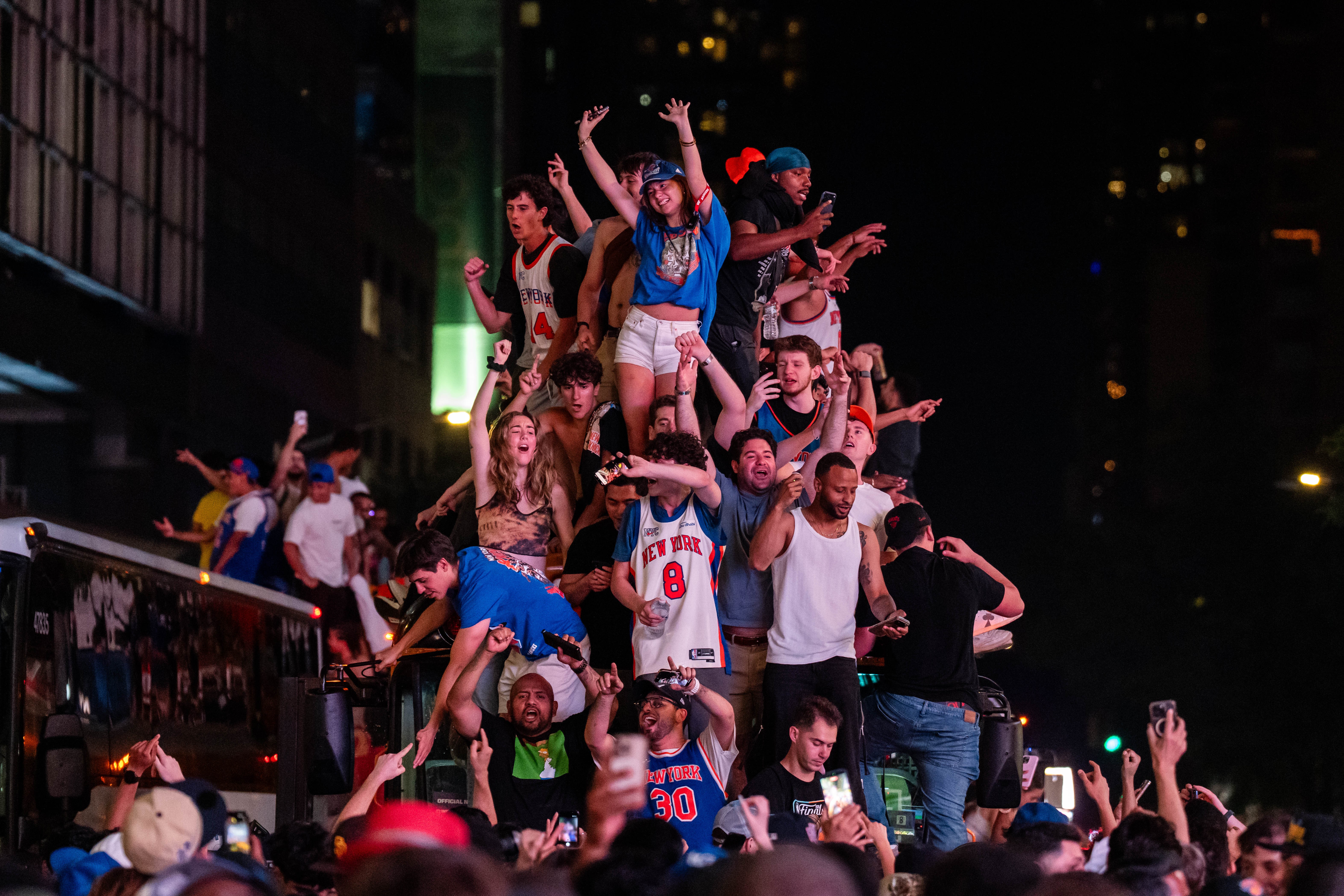 Photos: Knicks Fans Celebrate Their NBA Championship