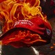 A MAGA hat on fire.