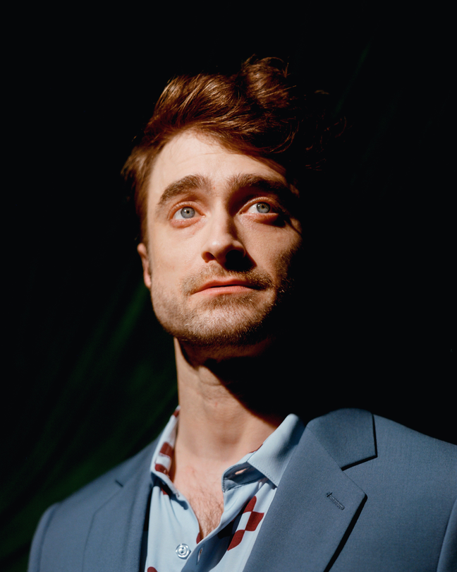 A close up photograph of actor Daniel Radcliffe.