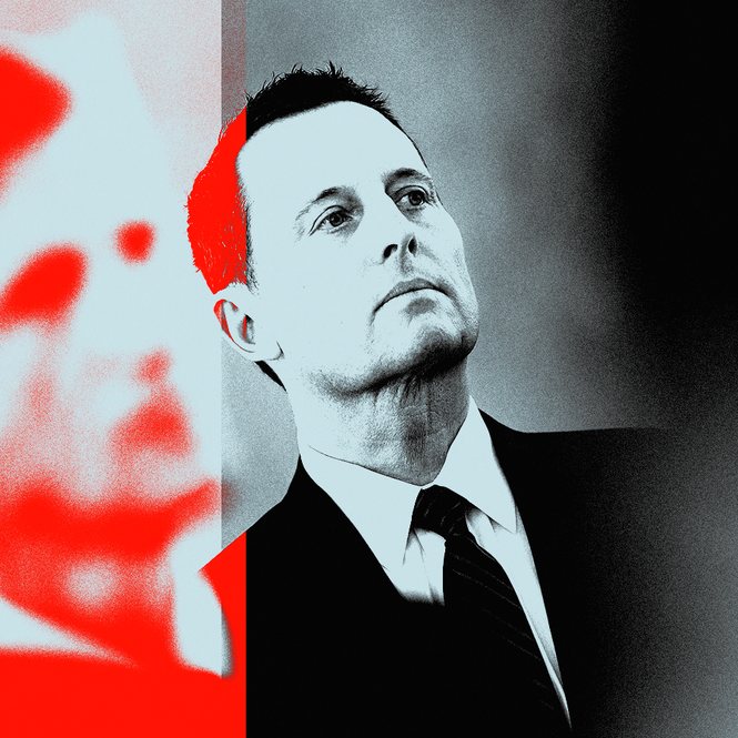 A photo illustration of former Ambassador of the United States of America in Germany Richard Grenell