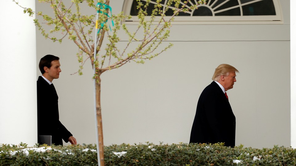 Jared Kushner and President Trump at the White House