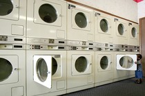 A laundromat