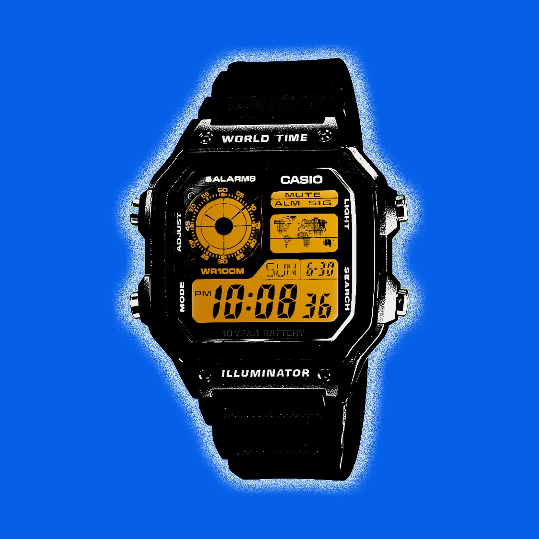 Casio illuminator world time watch price top