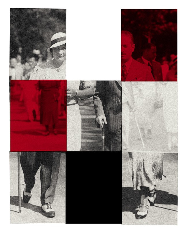 an old photograph of the author's grandparents