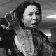 Michelle Yeoh performs martial arts