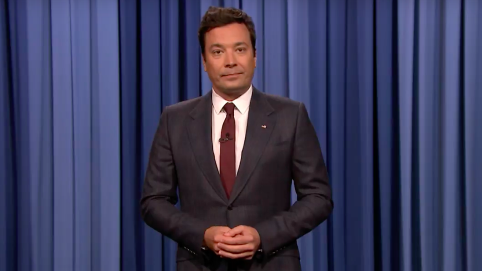 Jimmy Fallon delivered an emotional monologue on August 14