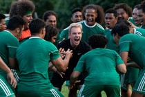 Michael Fassbender in “Next Goal Wins”