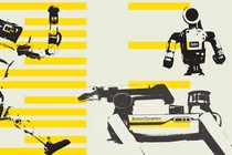 An illustration of Boston Dynamics robots