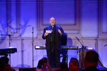 Harvey Weinstein speaks at the Weinstein Company's Oscars party in 2014.