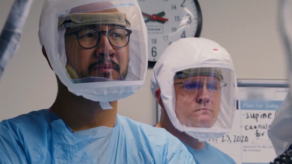 Doctors in a still from "Totally Under Control"