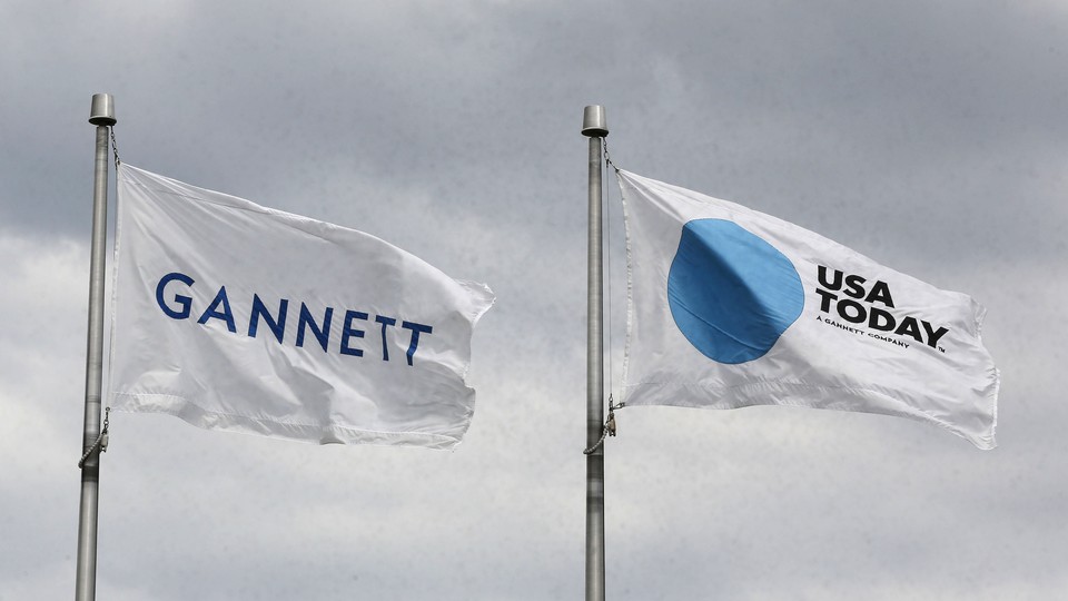 Gannett and USA Today flags