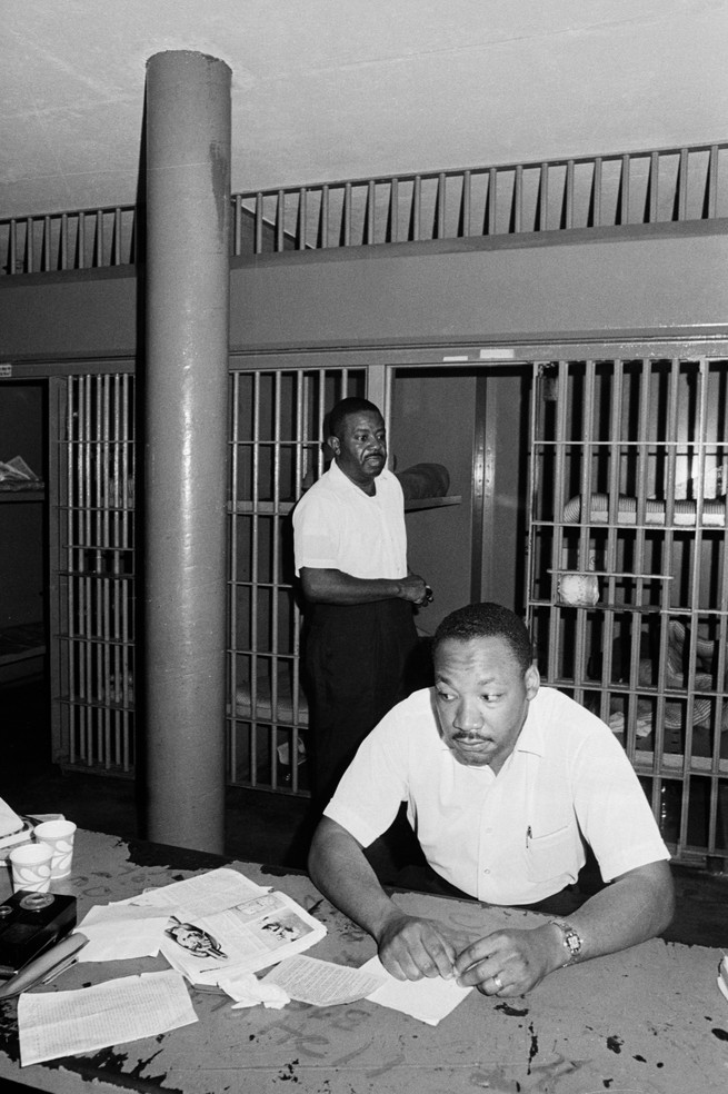 King in county jail, St. Augustine, FL, 1964