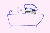 mike johnson in bath illustration