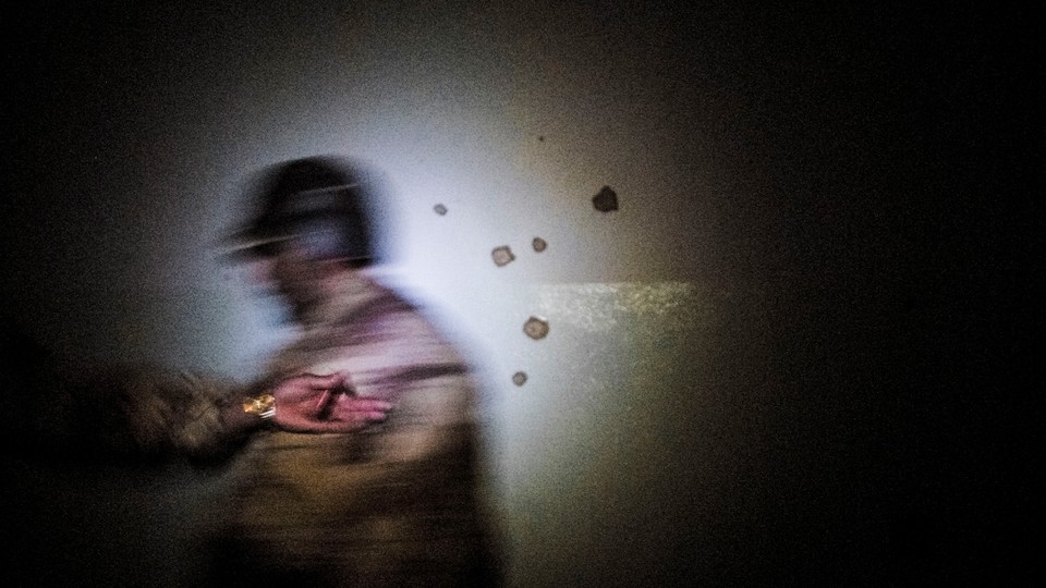 blurry photo of soldier