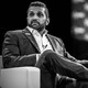 A black-and-white photo of Kash Patel, now Trump's nominee for FBI director