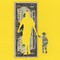 illustration: dollar bill on yellow background with adult shape cut out holding hand of child