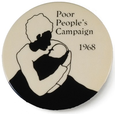 Poor People's Campaign button, 1968