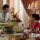 A dinner-table scene from 'Crazy Rich Asians'