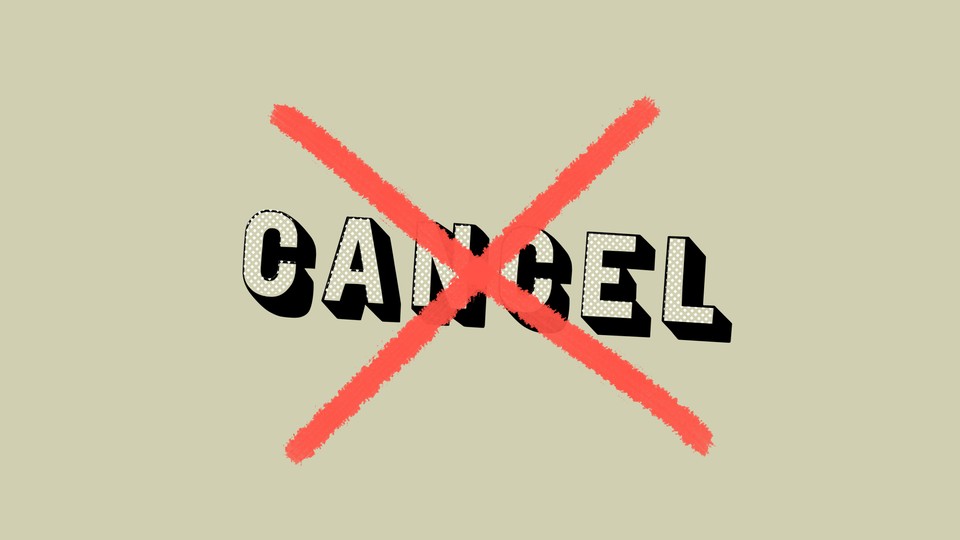 A red "X" covers the word "cancel."