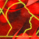 Silhouette of a man's head in profile outlined in "DO NOT CROSS" tape
