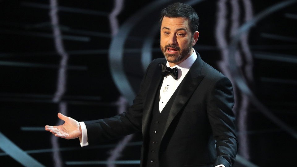 Jimmy Kimmel hosts the 89th Academy Awards show in 2017