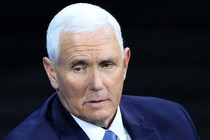 Close-up photo of Mike Pence looking defeated
