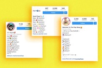 Screenshots of Instagram "flop" accounts