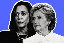 Kamala Harris and Hillary Clinton