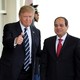 U.S. President Donald Trump welcomes Egyptian President Abdel Fattah al-Sisi to the White House on April 3, 2017.