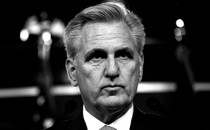 A black-and-white photograph of Representative Kevin McCarthy